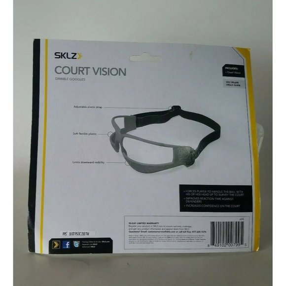 NEW SKLZ Court Vision Basketball Dribble Goggles NWT Unopened package - Picture 2 of 4